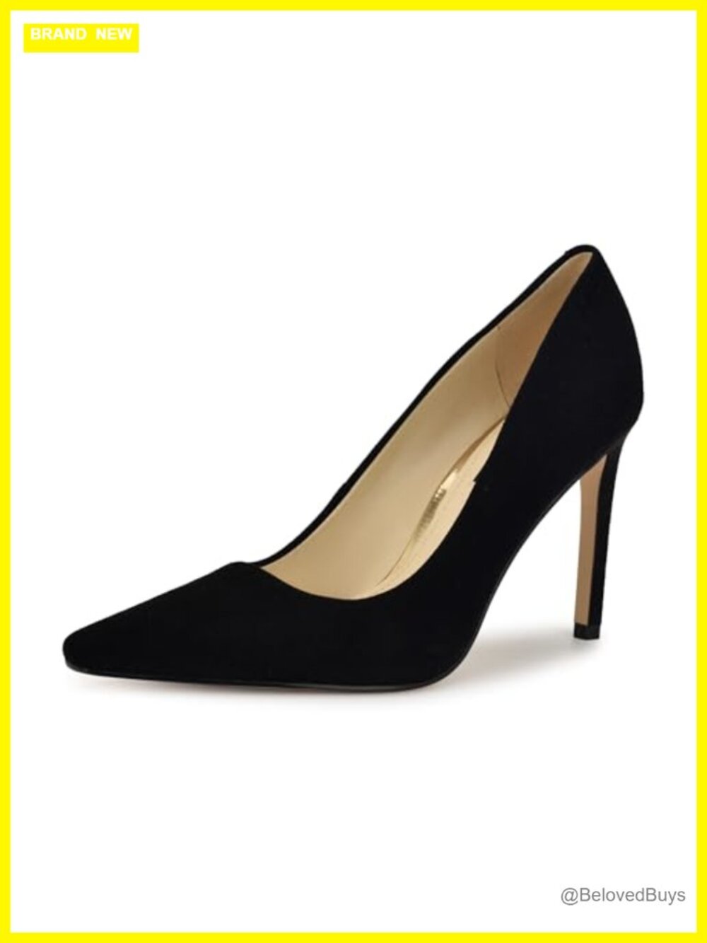 Nine West Oraye Suede Stiletto Heel Pointed Toe Dress Pumps
